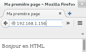 bonjour en HTML