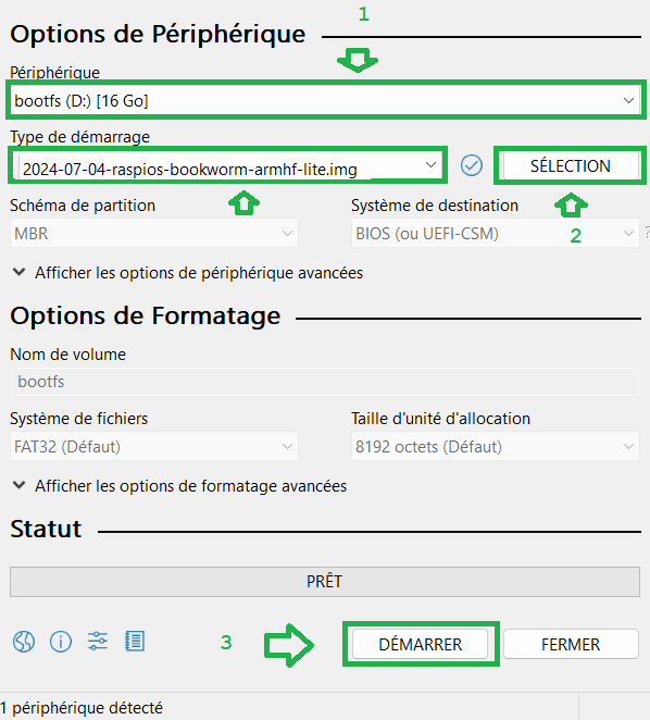 Installer RaspberryPi