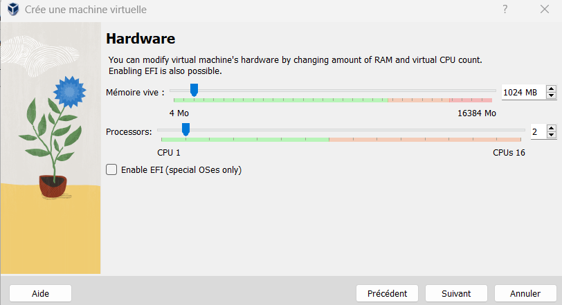 VirtualBox : nouvelle machine virtuelle