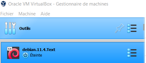 VirtualBox : nouvelle machine virtuelle